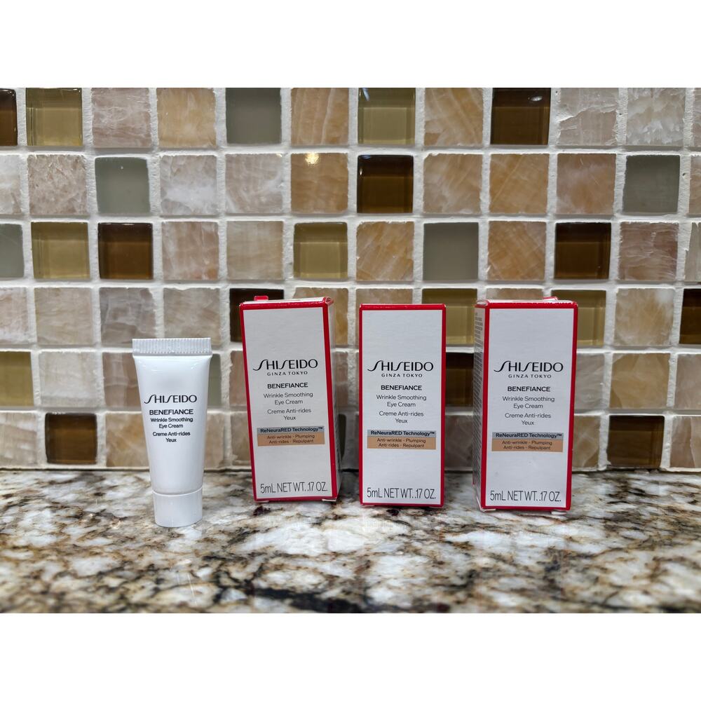 SHISEIDO Benefiance Wrinkle Smoothing Eye Cream - Full Size Value Lot!